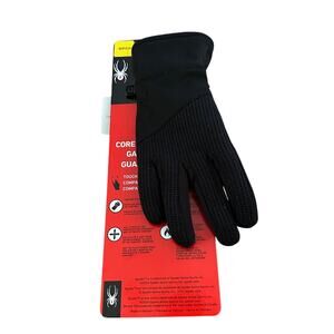 Spyder Core Conduct Gloves Touchscreen Small S Black New